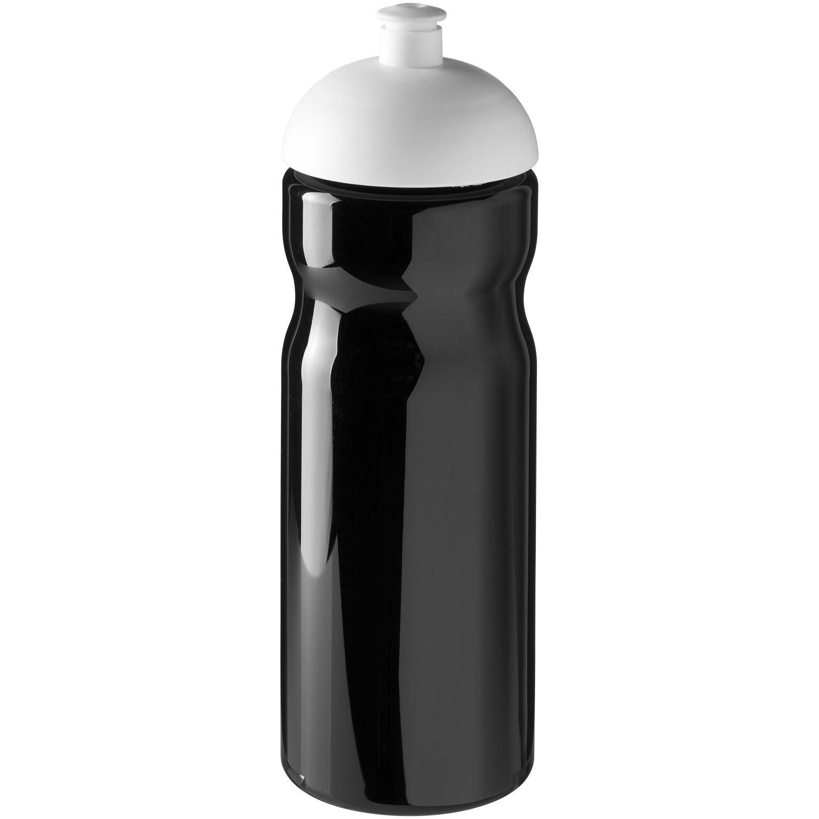 Bidon H2O Base® o pojemności 650 ml z wypukłym wieczkiem P069240C czarny / biały