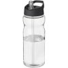 Bidon H2O Base® o pojemności 650 ml z wieczkiem z słomką P069269C przezroczysty / czarny