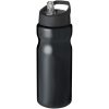 Bidon H2O Base® o pojemności 650 ml z wieczkiem z słomką P069269C czarny