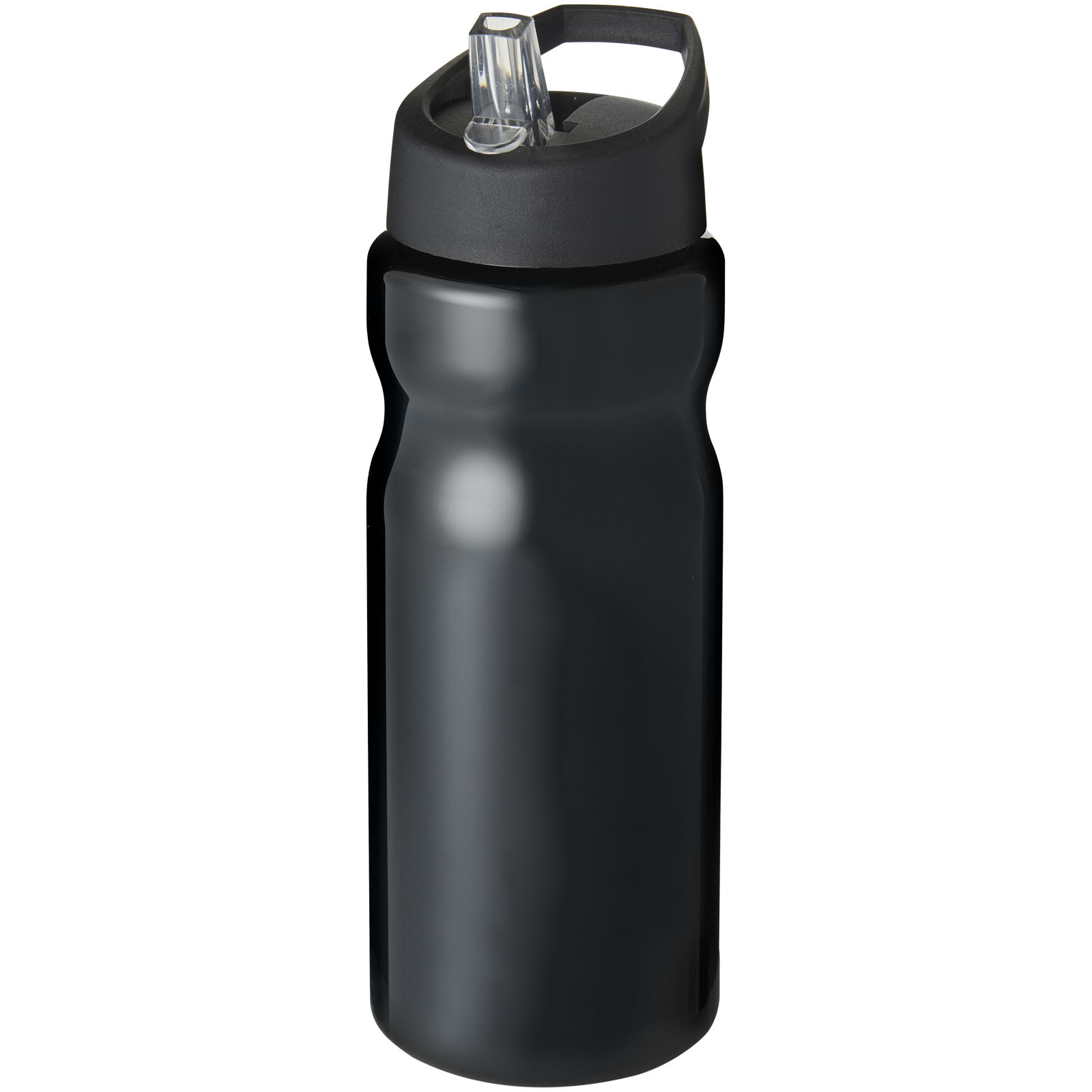 Bidon H2O Base® o pojemności 650 ml z wieczkiem z słomką P069269C czarny