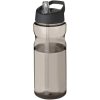 Bidon H2O Base® o pojemności 650 ml z wieczkiem z słomką P069269C charcoal / czarny