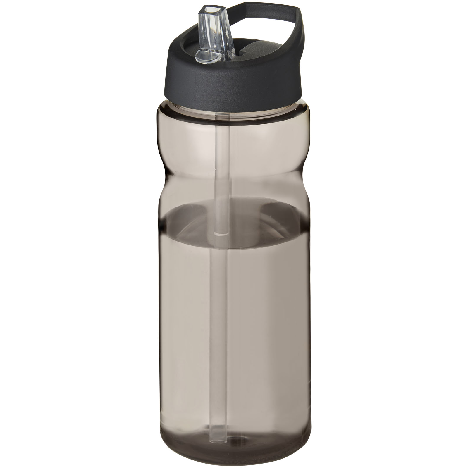 Bidon H2O Base® o pojemności 650 ml z wieczkiem z słomką P069269C charcoal / czarny