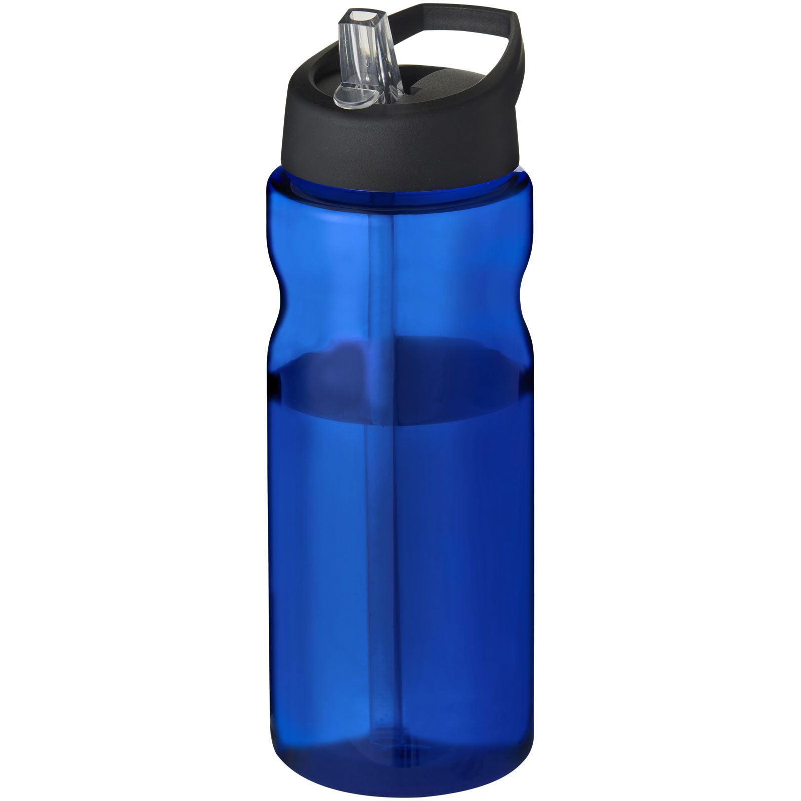 Bidon H2O Base® o pojemności 650 ml z wieczkiem z słomką P069269C niebieski / czarny