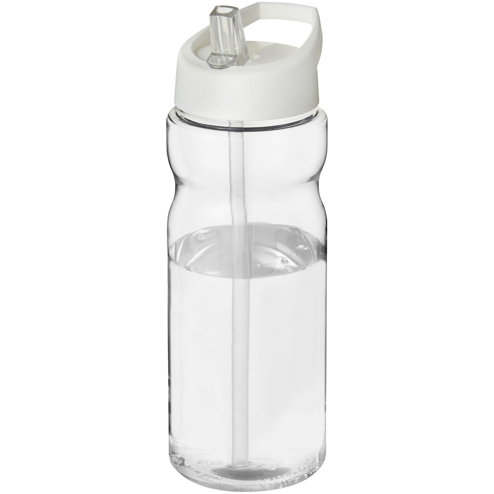Bidon H2O Base® o pojemności 650 ml z wieczkiem z słomką P069269C przezroczysty / biały