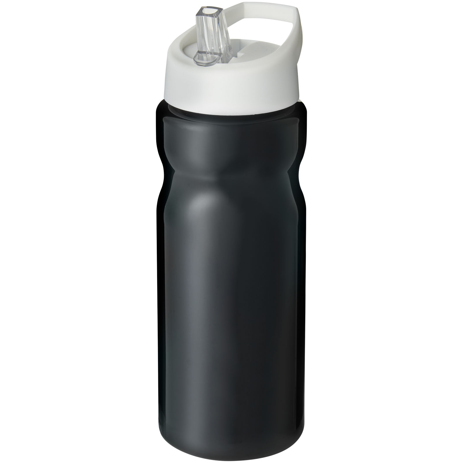 Bidon H2O Base® o pojemności 650 ml z wieczkiem z słomką P069269C czarny / biały