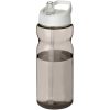 Bidon H2O Base® o pojemności 650 ml z wieczkiem z słomką P069269C ciemnografitowy / biały
