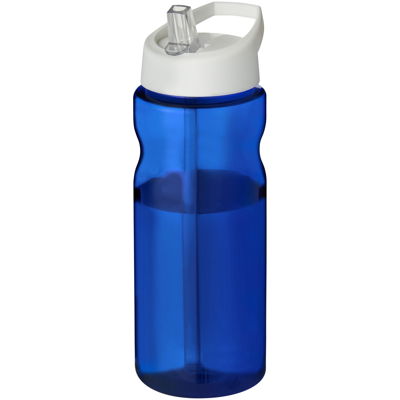 Bidon H2O Base® o pojemności 650 ml z wieczkiem z słomką P069269C niebieski / biały