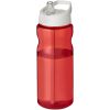 Bidon H2O Base® o pojemności 650 ml z wieczkiem z słomką P069269C czerwony / biały