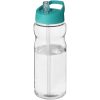 Bidon H2O Base® o pojemności 650 ml z wieczkiem z słomką P069269C przezroczysty / błękitny