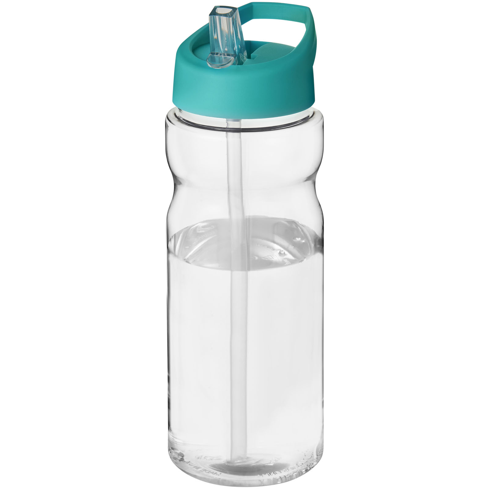 Bidon H2O Base® o pojemności 650 ml z wieczkiem z słomką P069269C przezroczysty / błękitny