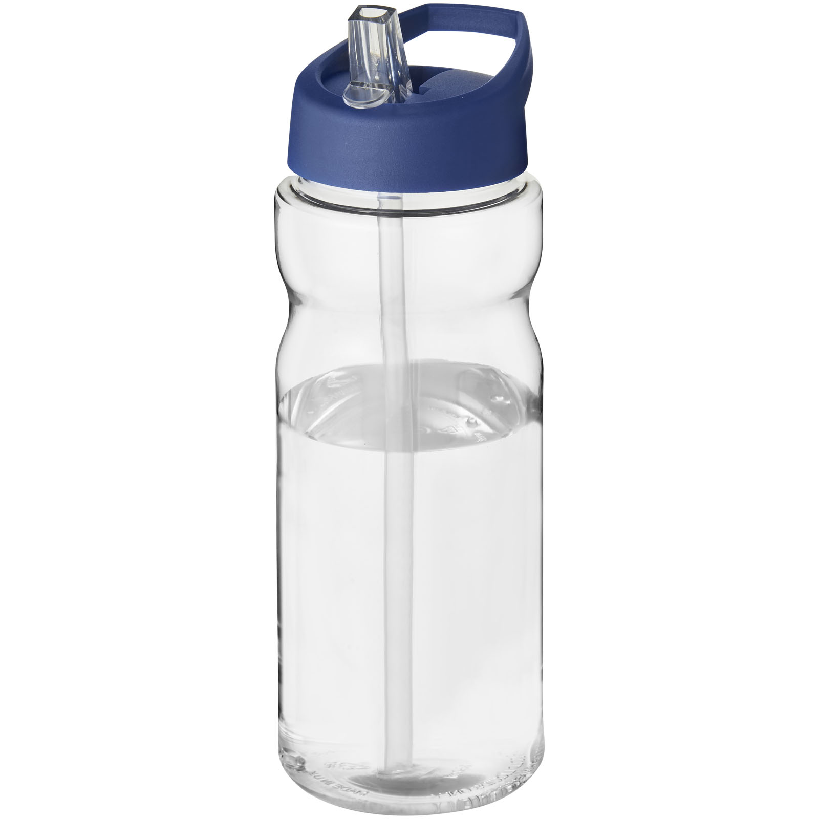 Bidon H2O Base® o pojemności 650 ml z wieczkiem z słomką P069269C przezroczysty / niebieski