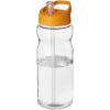 Bidon H2O Base® o pojemności 650 ml z wieczkiem z słomką P069269C przezroczysty / pomarańczowy