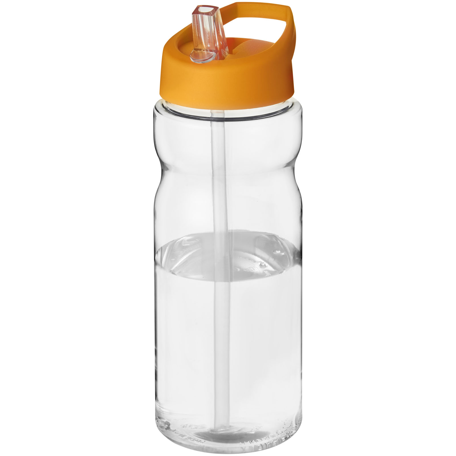 Bidon H2O Base® o pojemności 650 ml z wieczkiem z słomką P069269C przezroczysty / pomarańczowy