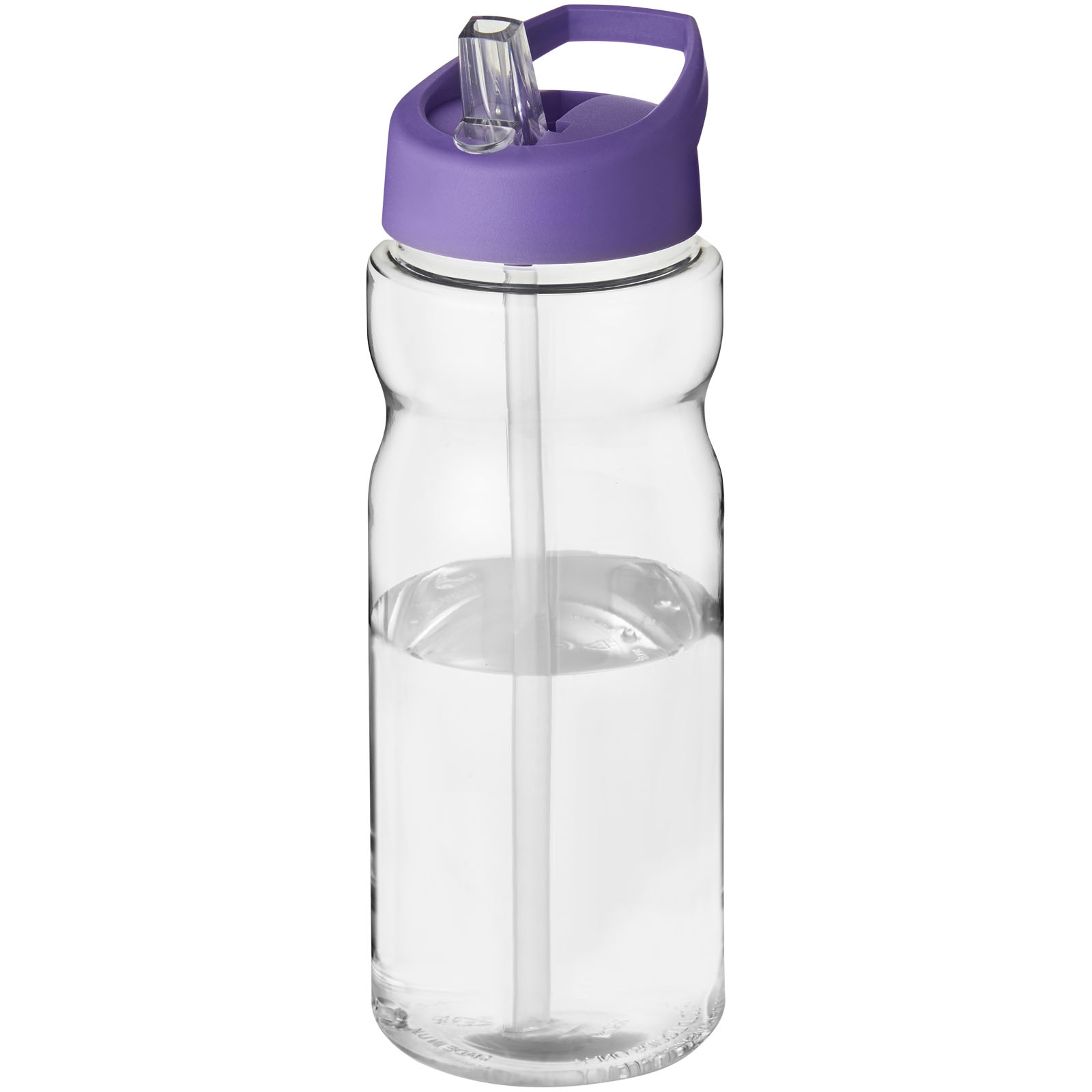 Bidon H2O Base® o pojemności 650 ml z wieczkiem z słomką P069269C przezroczysty / fioletowy