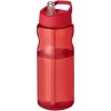 Bidon H2O Base® o pojemności 650 ml z wieczkiem z słomką P069269C czerwony