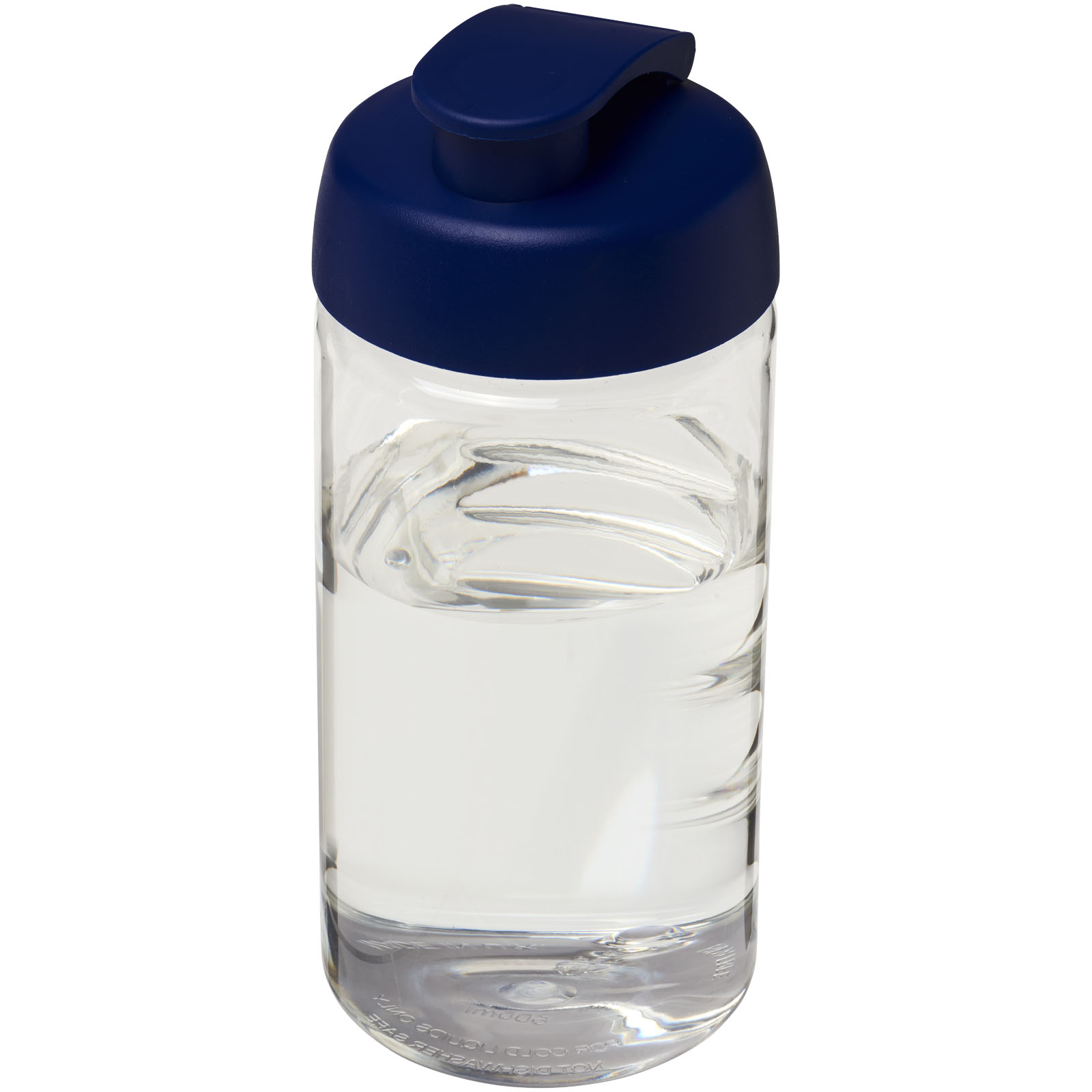 Bidon H2O Bop® o pojemności 500 ml z wieczkiem zaciskowym P069306C przezroczysty / niebieski