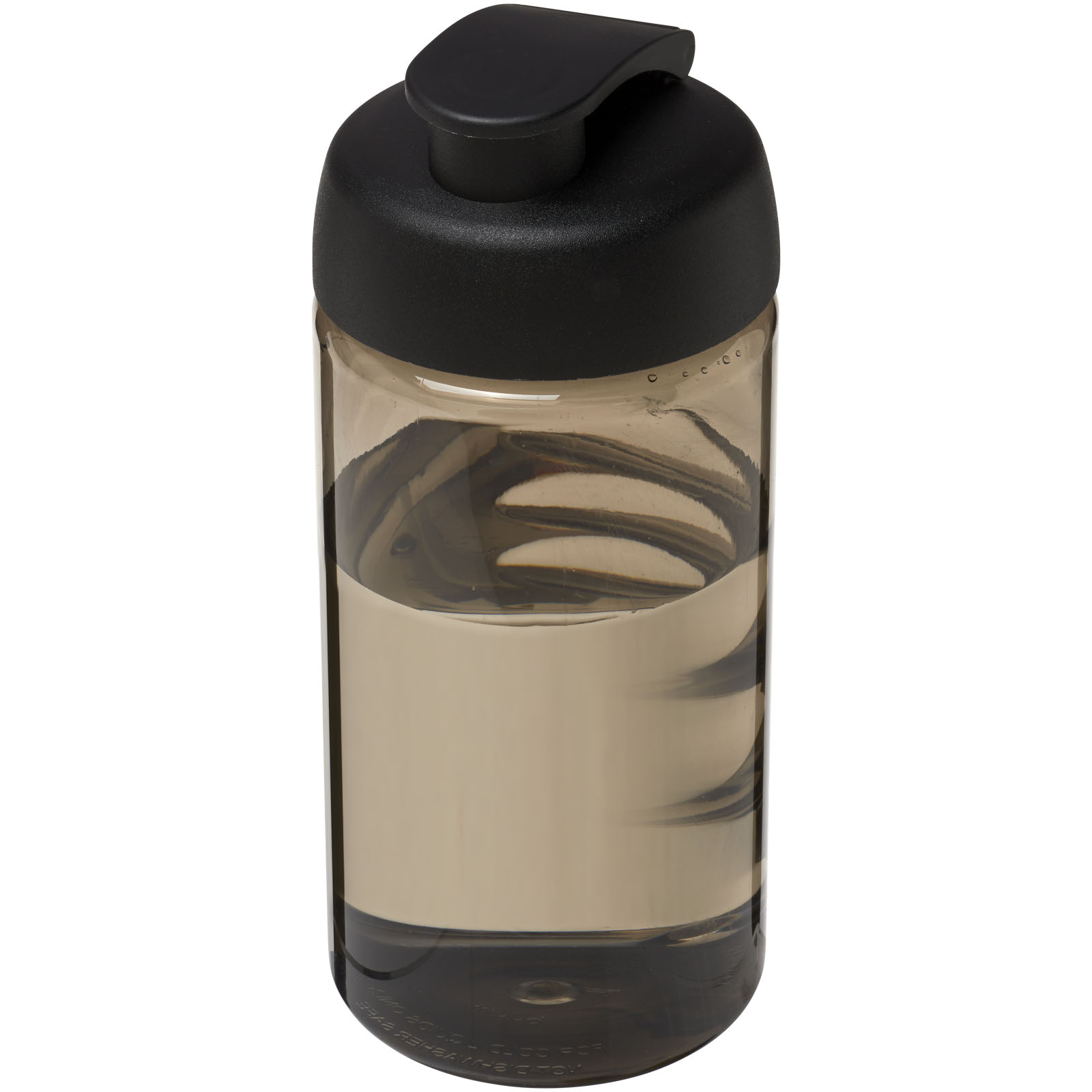 Bidon H2O Bop® o pojemności 500 ml z wieczkiem zaciskowym P069306C charcoal / czarny