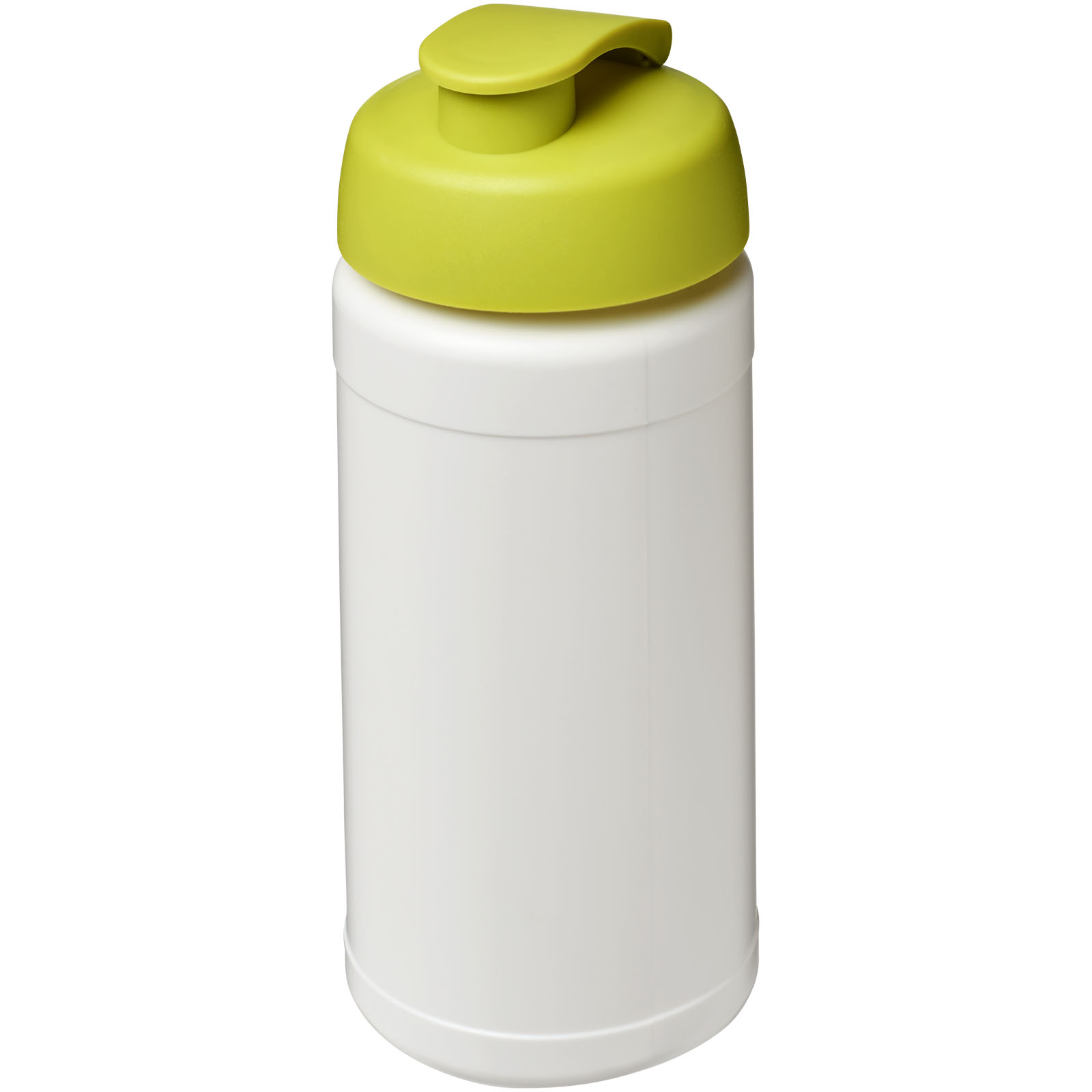Bidon Baseline® Plus o pojemności 500 ml z wieczkiem zaciskowym P069330C biały / limonka