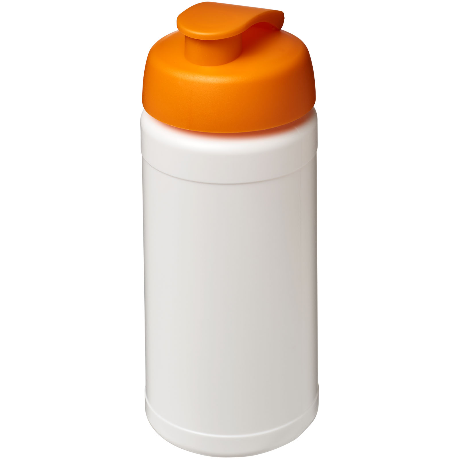 Bidon Baseline® Plus o pojemności 500 ml z wieczkiem zaciskowym P069330C biały / pomarańczowy