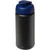 Bidon Baseline® Plus o pojemności 500 ml z wieczkiem zaciskowym P069330C czarny / niebieski