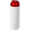 Bidon Baseline® Plus o pojemności 750 ml z wieczkiem zaciskowym P069354C biały / czerwony