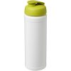 Bidon Baseline® Plus o pojemności 750 ml z wieczkiem zaciskowym P069354C biały / limonka