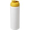 Bidon Baseline® Plus o pojemności 750 ml z wieczkiem zaciskowym P069354C biały / żółty