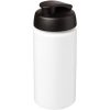 Bidon Baseline® Plus o pojemności 500 ml z wieczkiem zaciskowym i uchwytem P069375C biały / czarny
