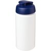 Bidon Baseline® Plus o pojemności 500 ml z wieczkiem zaciskowym i uchwytem P069375C biały / niebieski