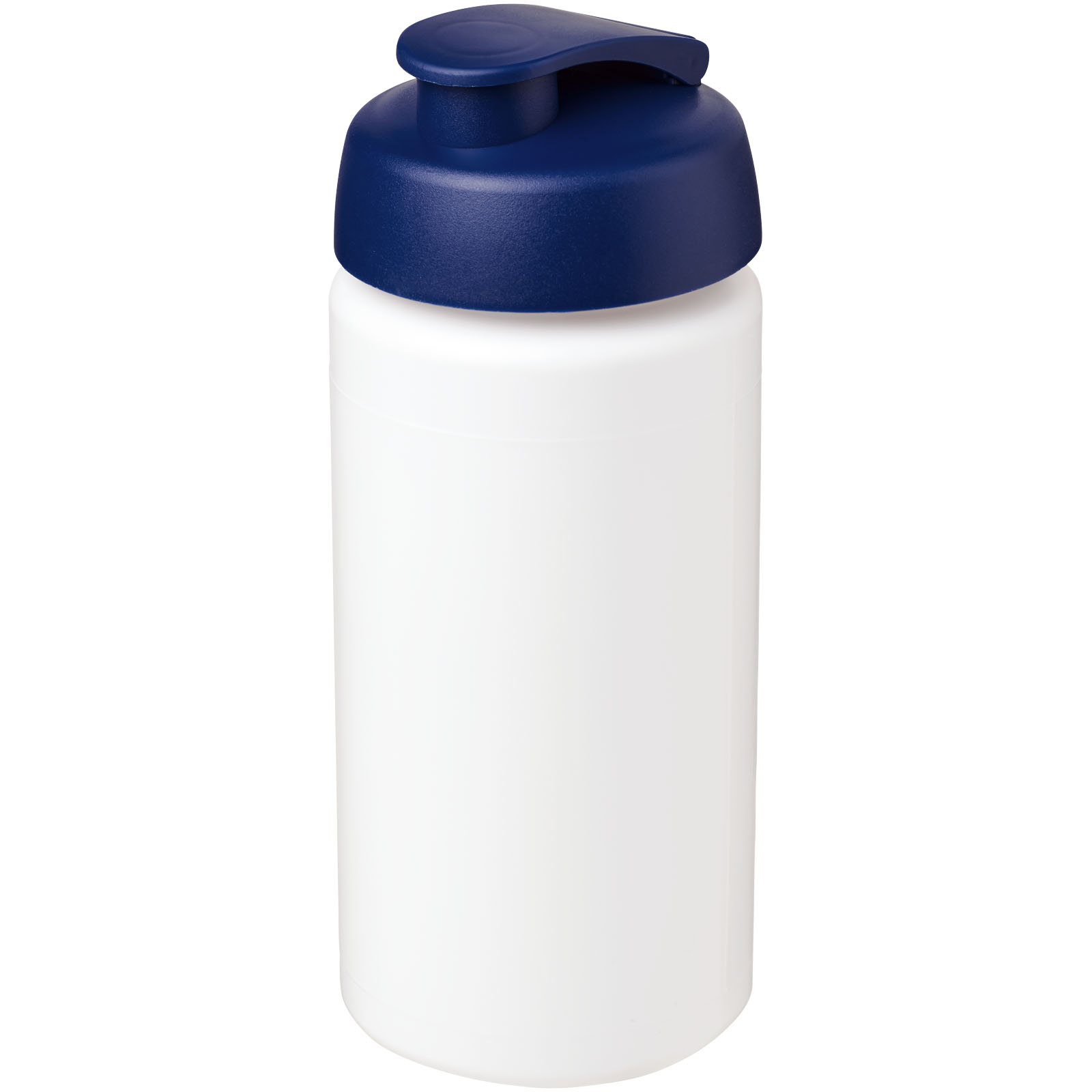 Bidon Baseline® Plus o pojemności 500 ml z wieczkiem zaciskowym i uchwytem P069375C biały / niebieski
