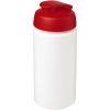 Bidon Baseline® Plus o pojemności 500 ml z wieczkiem zaciskowym i uchwytem P069375C biały / czerwony