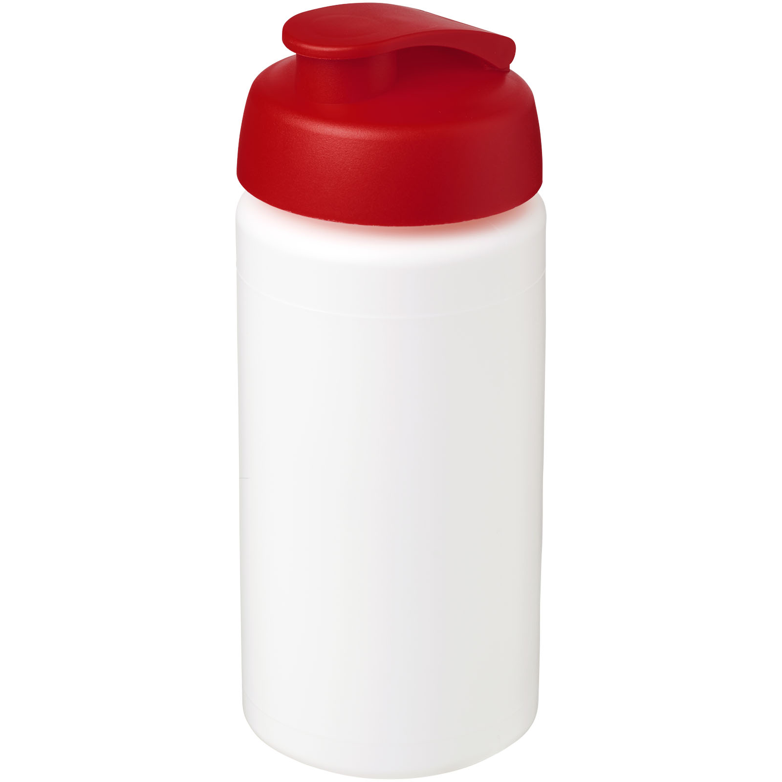 Bidon Baseline® Plus o pojemności 500 ml z wieczkiem zaciskowym i uchwytem P069375C biały / czerwony