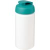 Bidon Baseline® Plus o pojemności 500 ml z wieczkiem zaciskowym i uchwytem P069375C biały / morski