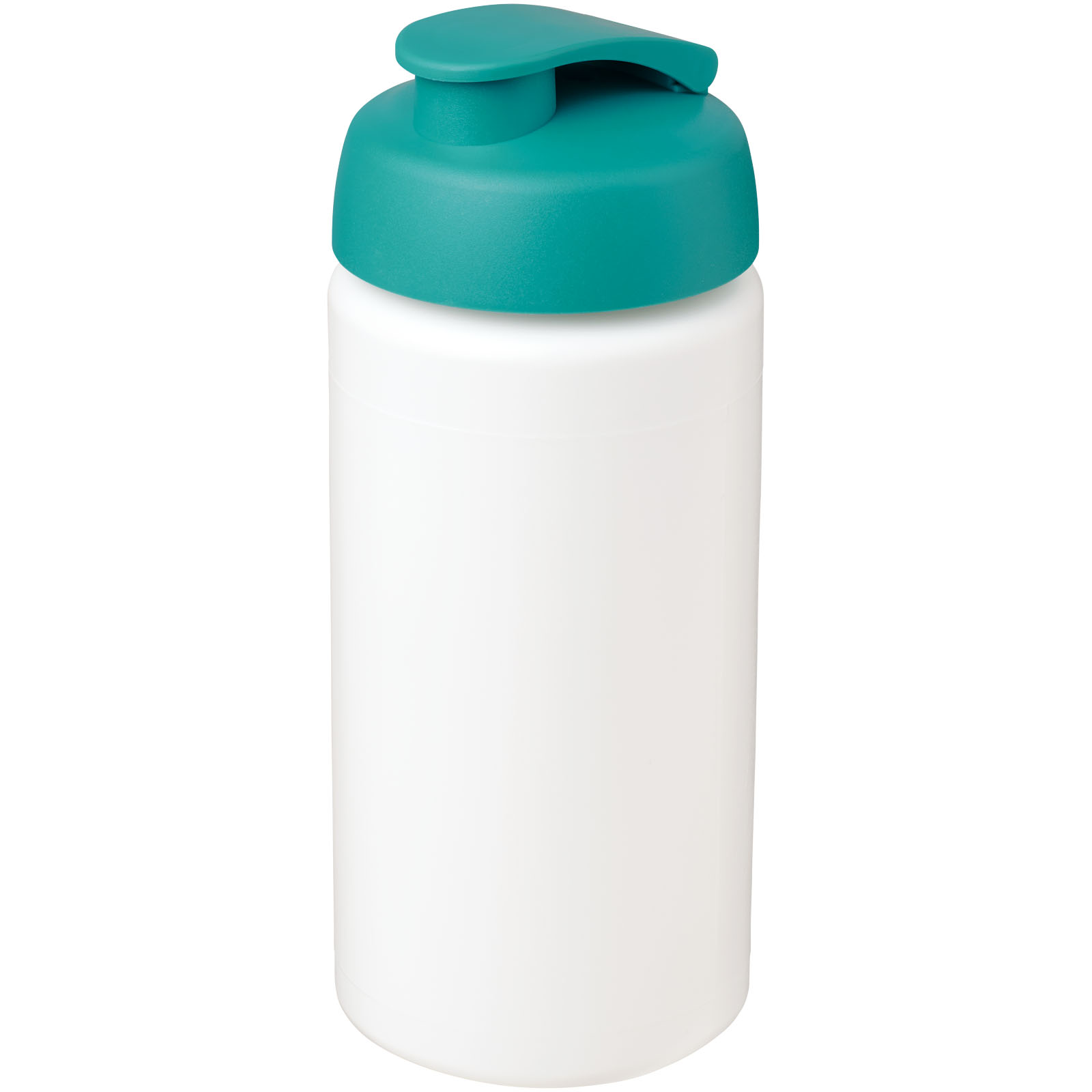 Bidon Baseline® Plus o pojemności 500 ml z wieczkiem zaciskowym i uchwytem P069375C biały / morski