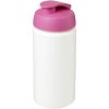 Bidon Baseline® Plus o pojemności 500 ml z wieczkiem zaciskowym i uchwytem P069375C biały / różowy