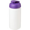 Bidon Baseline® Plus o pojemności 500 ml z wieczkiem zaciskowym i uchwytem P069375C biały / fioletowy