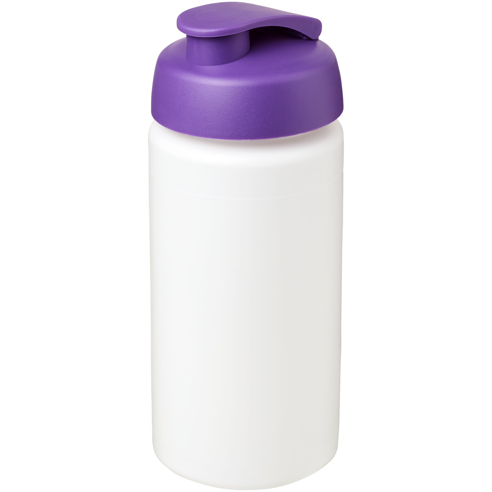 Bidon Baseline® Plus o pojemności 500 ml z wieczkiem zaciskowym i uchwytem P069375C biały / fioletowy