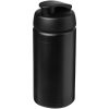 Bidon Baseline® Plus o pojemności 500 ml z wieczkiem zaciskowym i uchwytem P069375C czarny