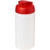 Bidon Baseline® Plus o pojemności 500 ml z wieczkiem zaciskowym i uchwytem P069375C przezroczysty / czerwony