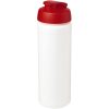 Bidon Baseline® Plus o pojemności 750 ml z wieczkiem zaciskowym i uchwytem P069398C biały / czerwony