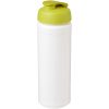 Bidon Baseline® Plus o pojemności 750 ml z wieczkiem zaciskowym i uchwytem P069398C biały / limonka