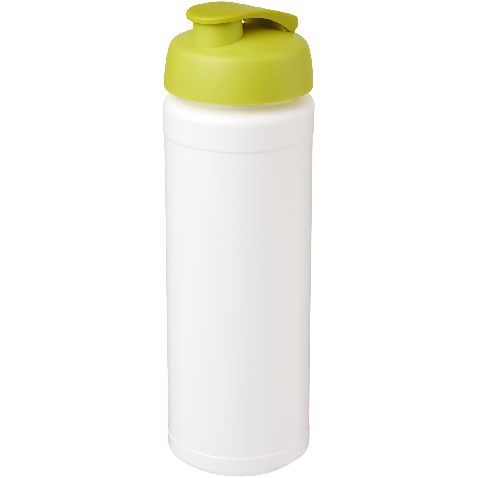 Bidon Baseline® Plus o pojemności 750 ml z wieczkiem zaciskowym i uchwytem P069398C biały / limonka