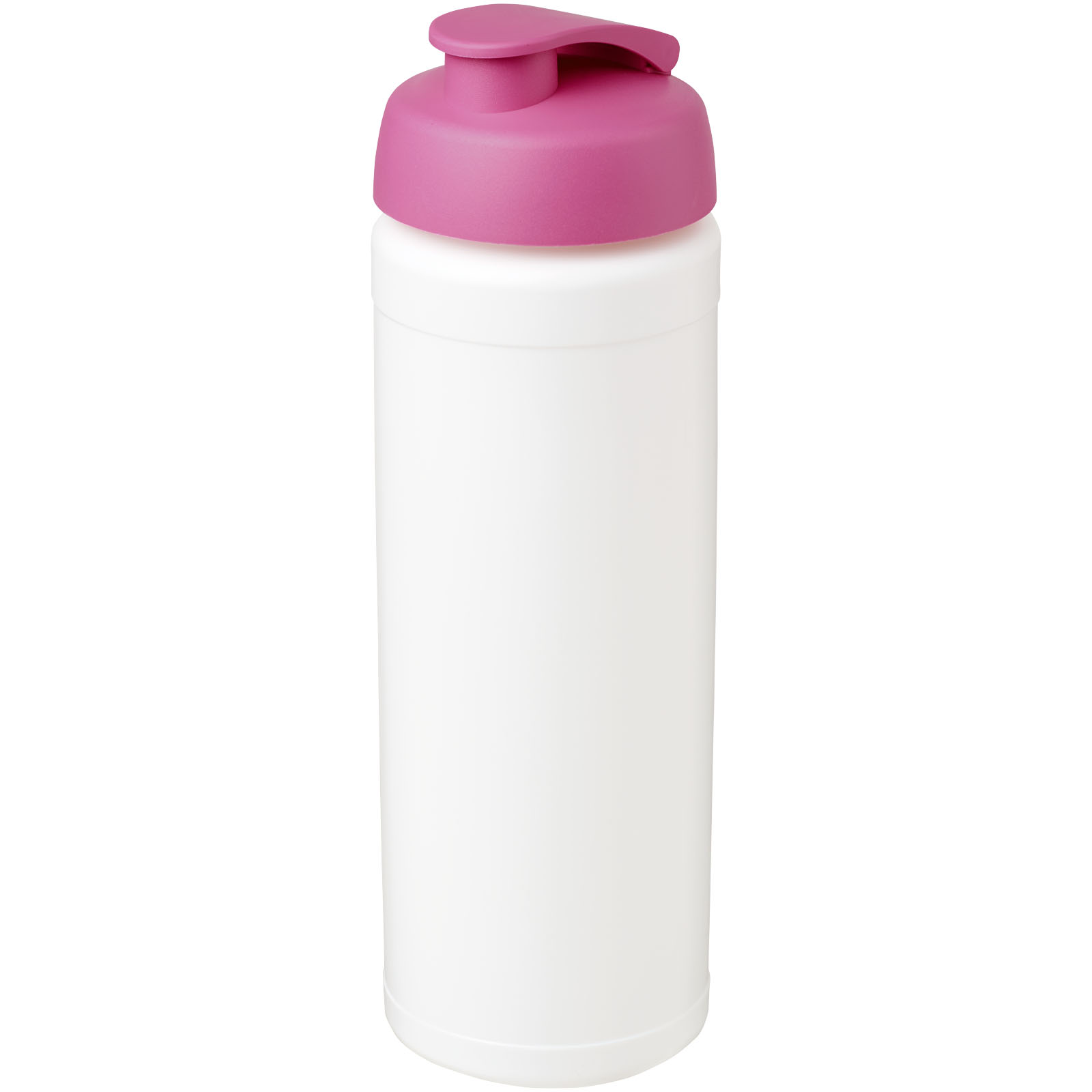 Bidon Baseline® Plus o pojemności 750 ml z wieczkiem zaciskowym i uchwytem P069398C biały / różowy