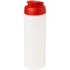 Bidon Baseline® Plus o pojemności 750 ml z wieczkiem zaciskowym i uchwytem P069398C przezroczysty / czerwony