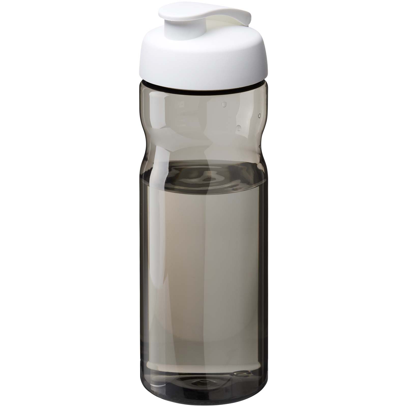 Bidon H2O Active® Eco POP Base o pojemności 650 ml z wieczkiem zaciskowym P072593C ciemnografitowy / biały