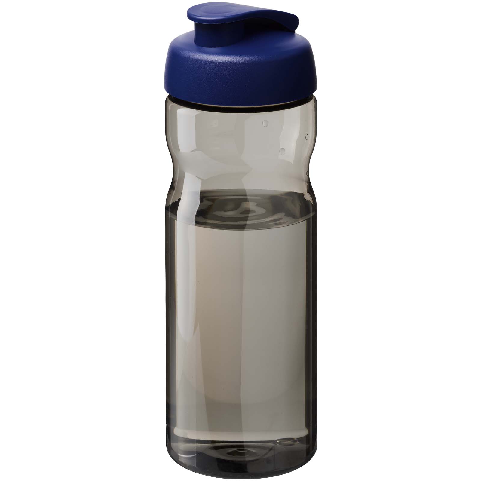 Bidon H2O Active® Eco POP Base o pojemności 650 ml z wieczkiem zaciskowym P072593C ciemnografitowy / błękit królewski