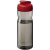 Bidon H2O Active® Eco POP Base o pojemności 650 ml z wieczkiem zaciskowym P072593C ciemnografitowy / czerwony