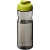 Bidon H2O Eco o pojemności 650 ml z wieczkiem zaciskowym P072593C ciemnografitowy / zielony limonkowowy
