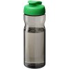 Bidon H2O Eco o pojemności 650 ml z wieczkiem zaciskowym P072593C ciemnografitowy / jasnozielony