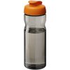 Bidon H2O Eco o pojemności 650 ml z wieczkiem zaciskowym P072593C ciemnografitowy / pomarańczowy